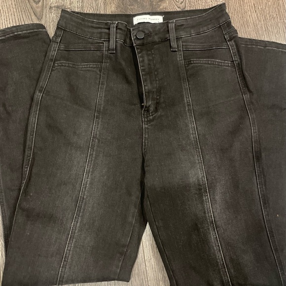 Flying Monkey Super High Rise Skinny Jeans Seam Detail Size 29 - Picture 4 of 5